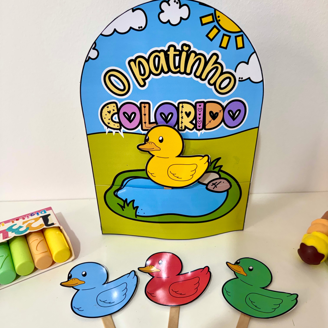 Luva Patinho Colorido