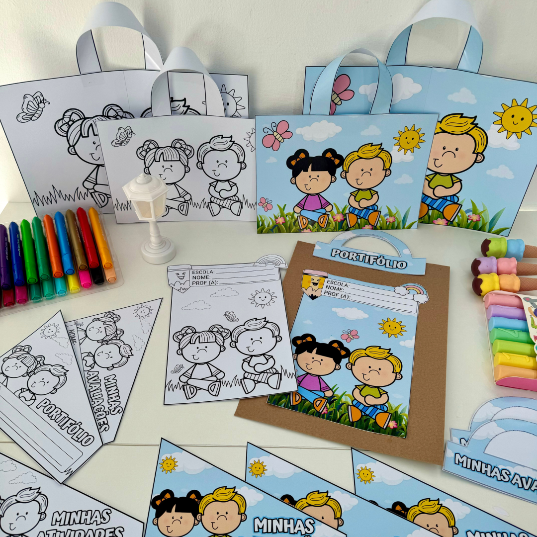 Kit Capas Tema Jardim