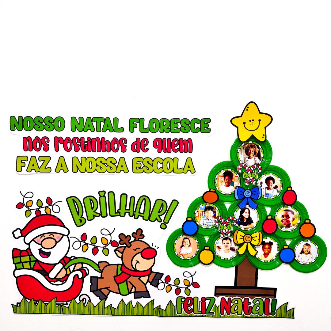Painel Natal Rostinhos da Escola