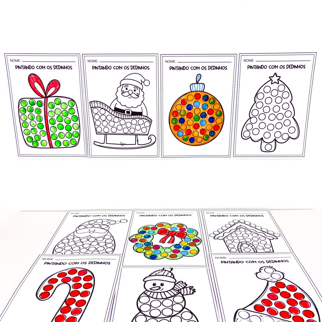Pintando com os Dedinhos (Natal)