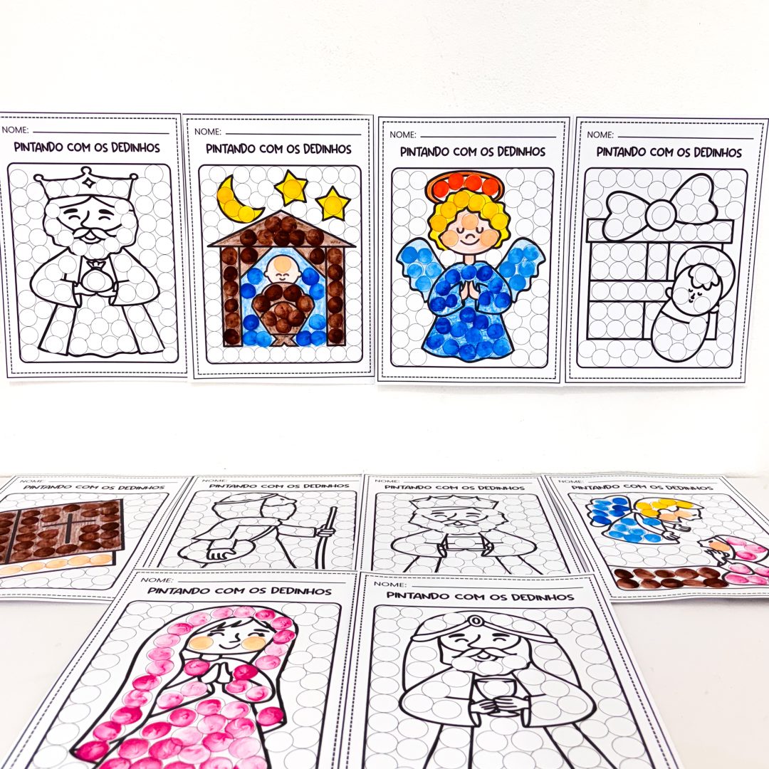 Pintando com os Dedinhos (Natal Cristão)